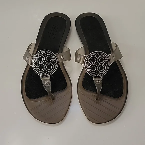 Coach Flip Flop In Signature Canvas size 7 NWT COACH Brianna Signature Canvas Flip Flop Sandals | Belk main image 2